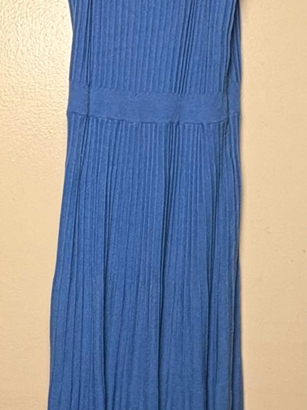 Blue Maxi Dress Large Viscose Blend